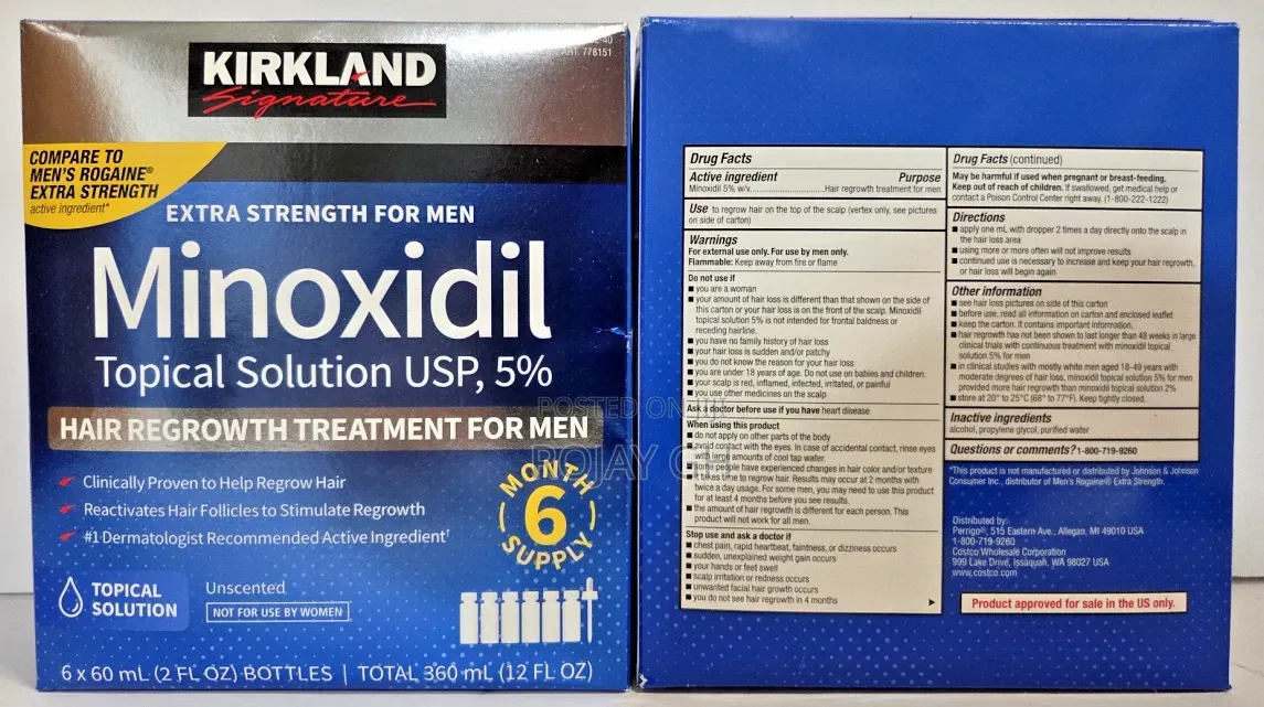 Kirkland Signature Minoxidil Beard Growth Treatment for Men - 60ml X 6