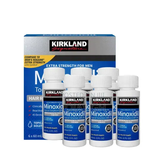 Kirkland Signature Minoxidil Beard Growth Treatment for Men - 60ml X 6
