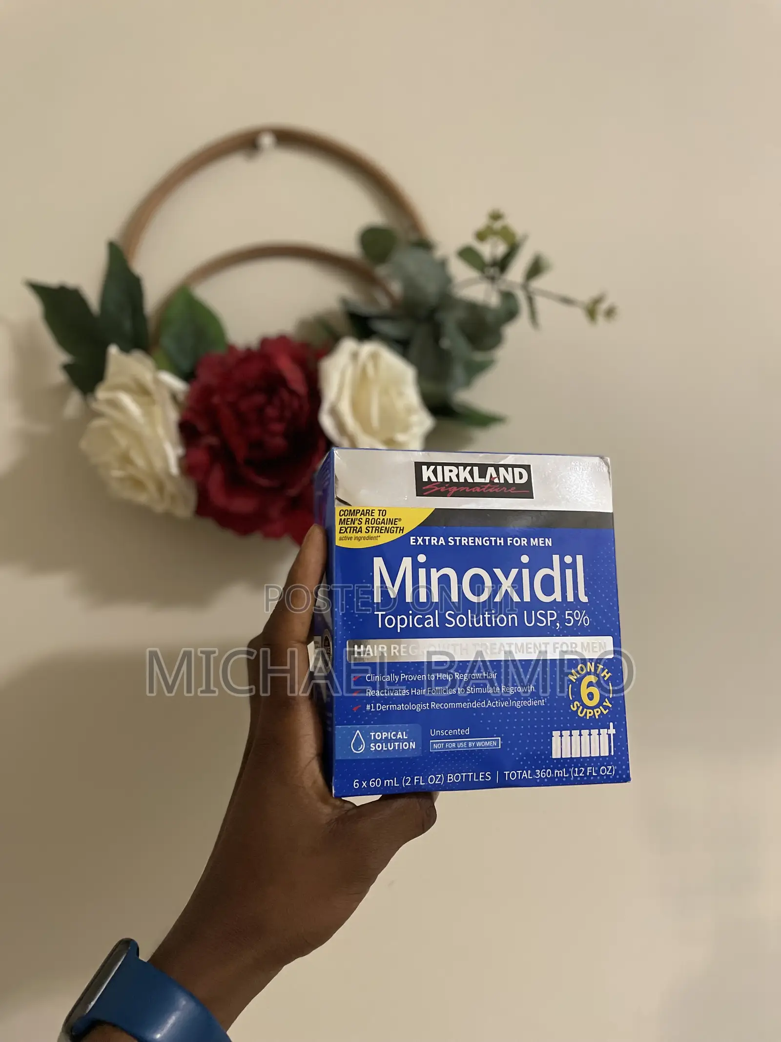 Kirkland Minoxidil 5% Topical Solution (6-Month Supply)