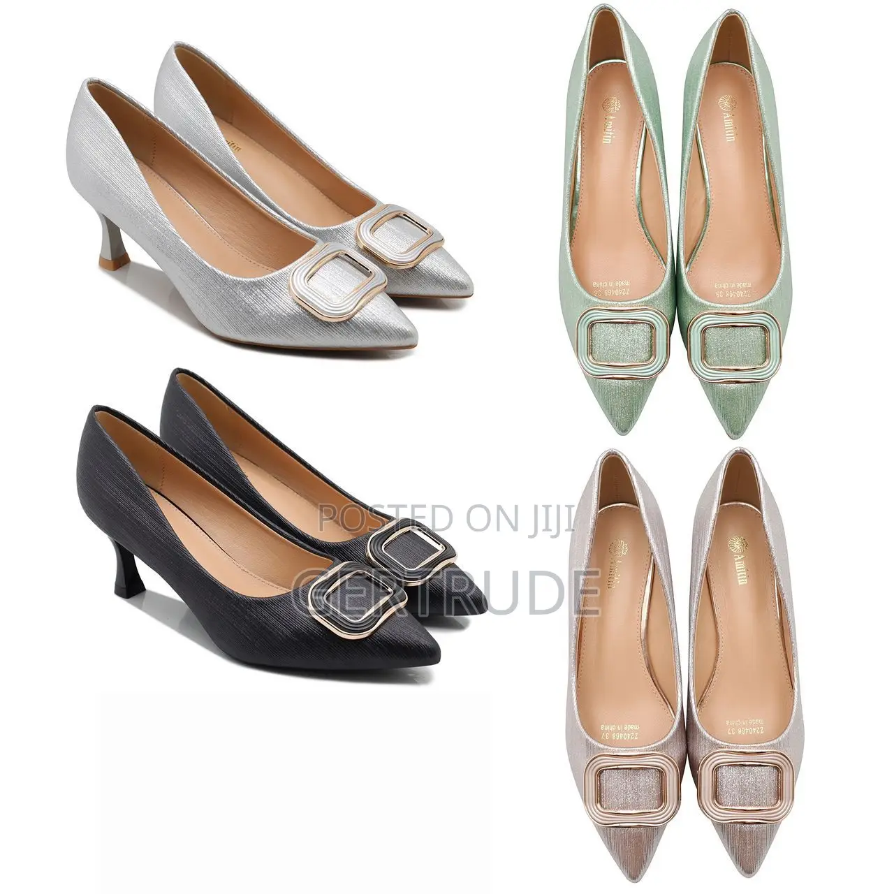 Ladies Full Shoe. Pencil And Block