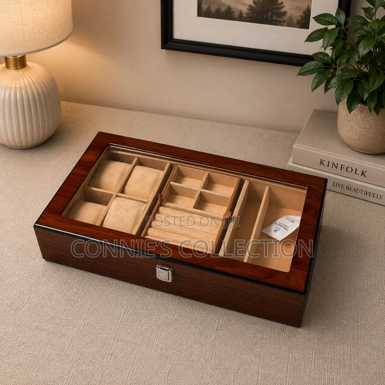Glass Wood Watch Storage Box(4,8,10,12,15 Slots)Check Description