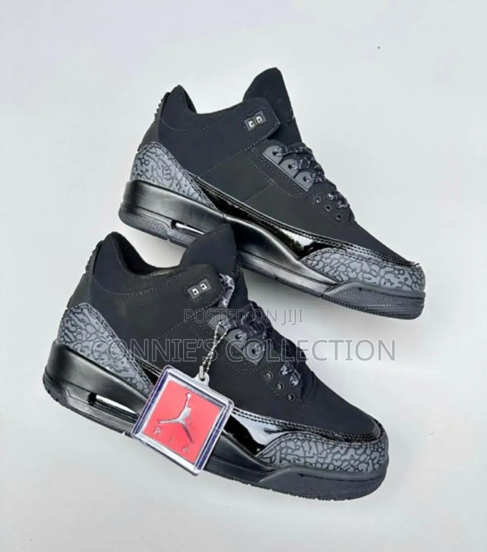 Black Nike Air Jordan Iii Sneakers