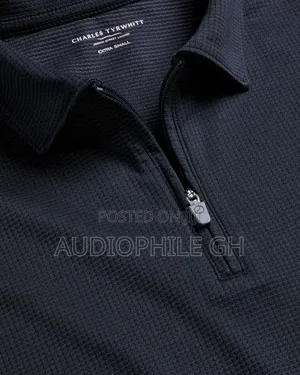 Charles Tyrwhitt Performance Textured Zip-Neck Polo Shirt