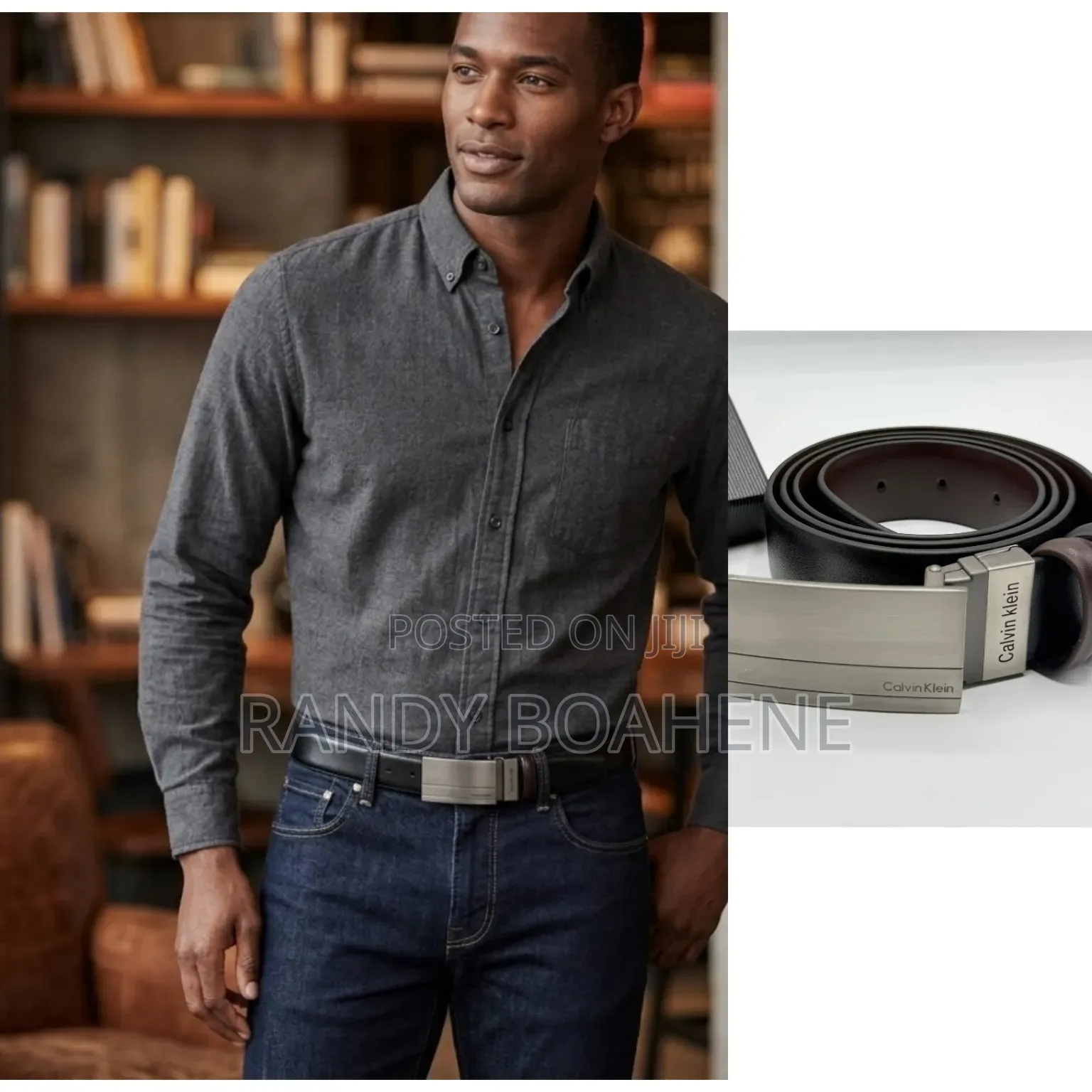 Ck Dualis Reversible Plaque Belt