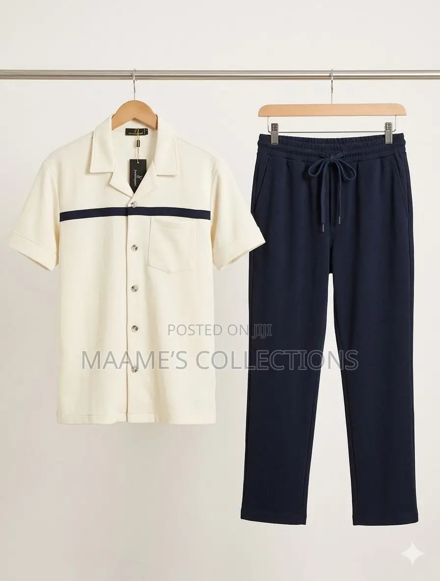 Men's Fashion Top and Down Set