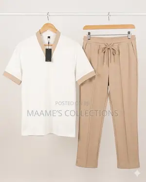 Men's Fashion Top and Down Set