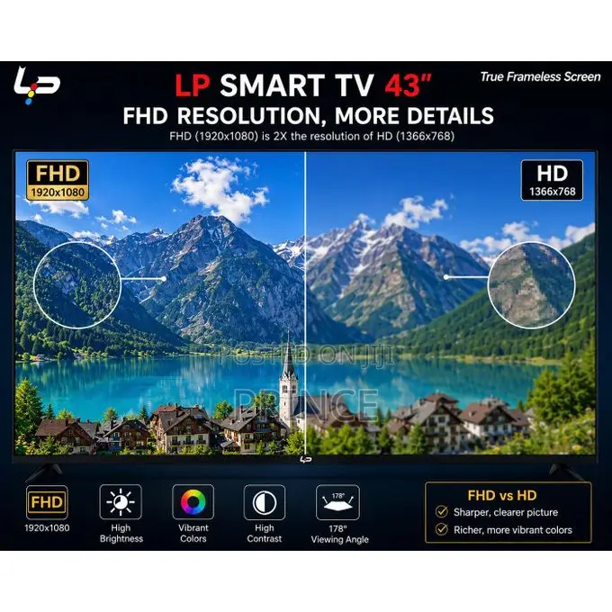 Digital Satellite Frameless Hd Led Tv Lp Smart Tv