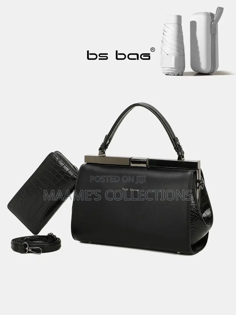 Quality Bs Bag Top-Handle Women’S Handbag With Purse and Long Strap