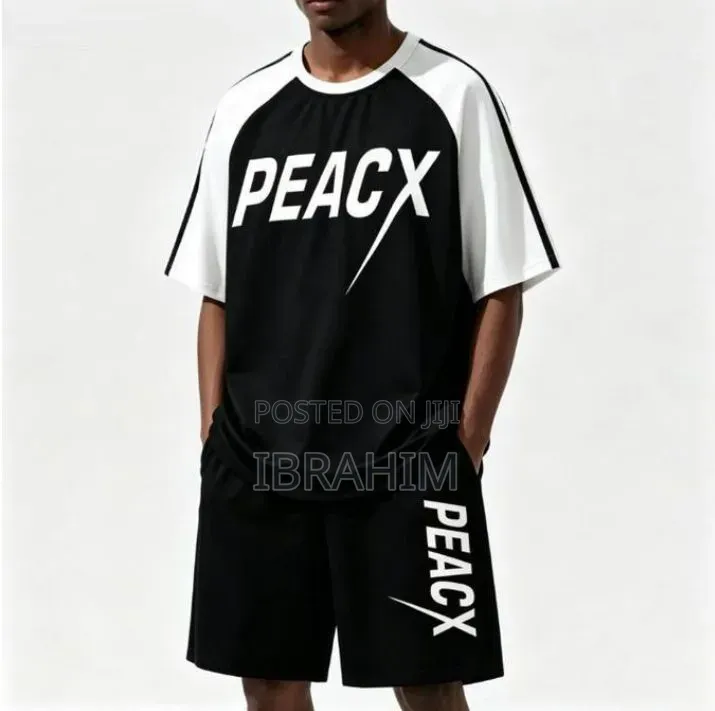 Elastic Sports Shorts and T-Shirts 2pces