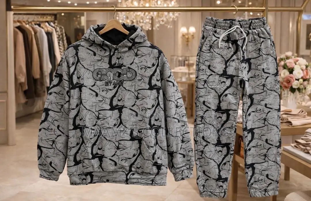 Custom Men's Hoodie Top and Down Set