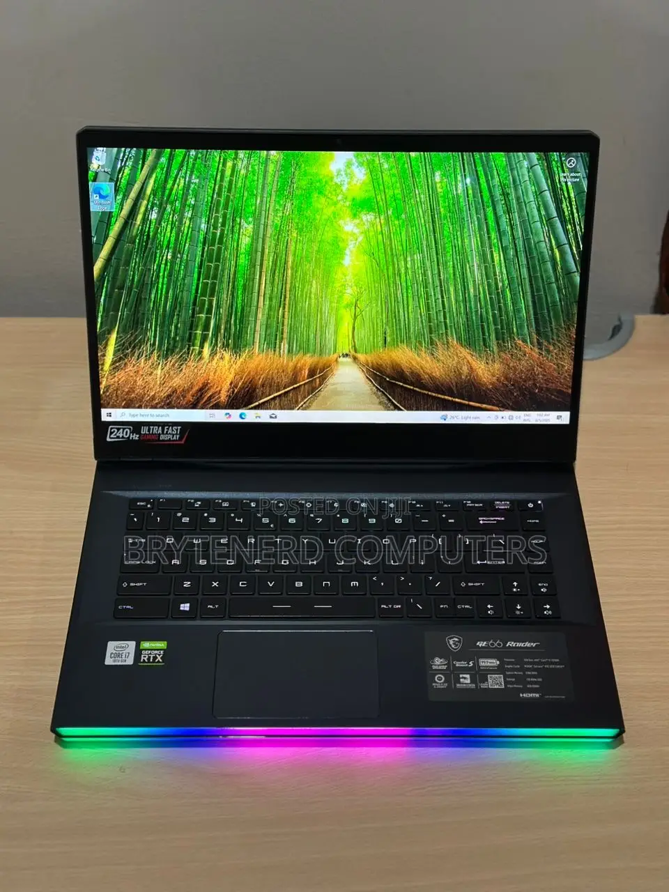 Laptop MSI GE66 Raider 16GB Intel Core i7 SSD 512GB