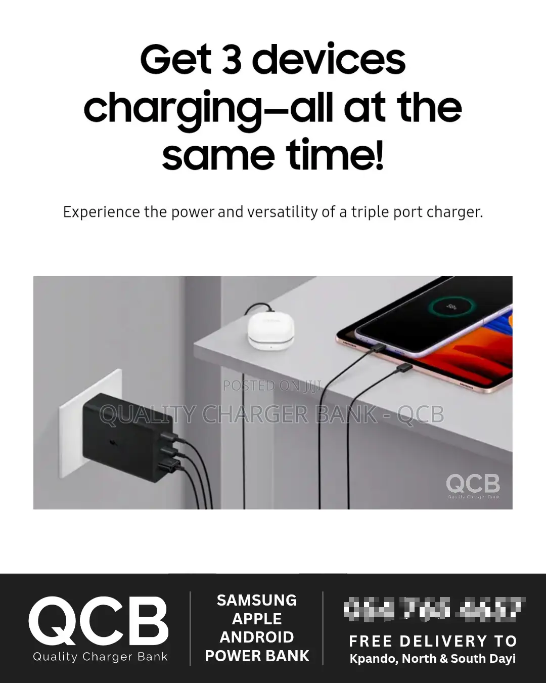 Original Samsung 65w Pd Trio Ports Type - C Complete Charger