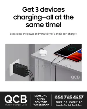 Original Samsung 65w Pd Trio Ports Type - C Complete Charger