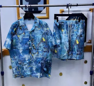 Men's Luxury 2-Piece Short and Shirt Set