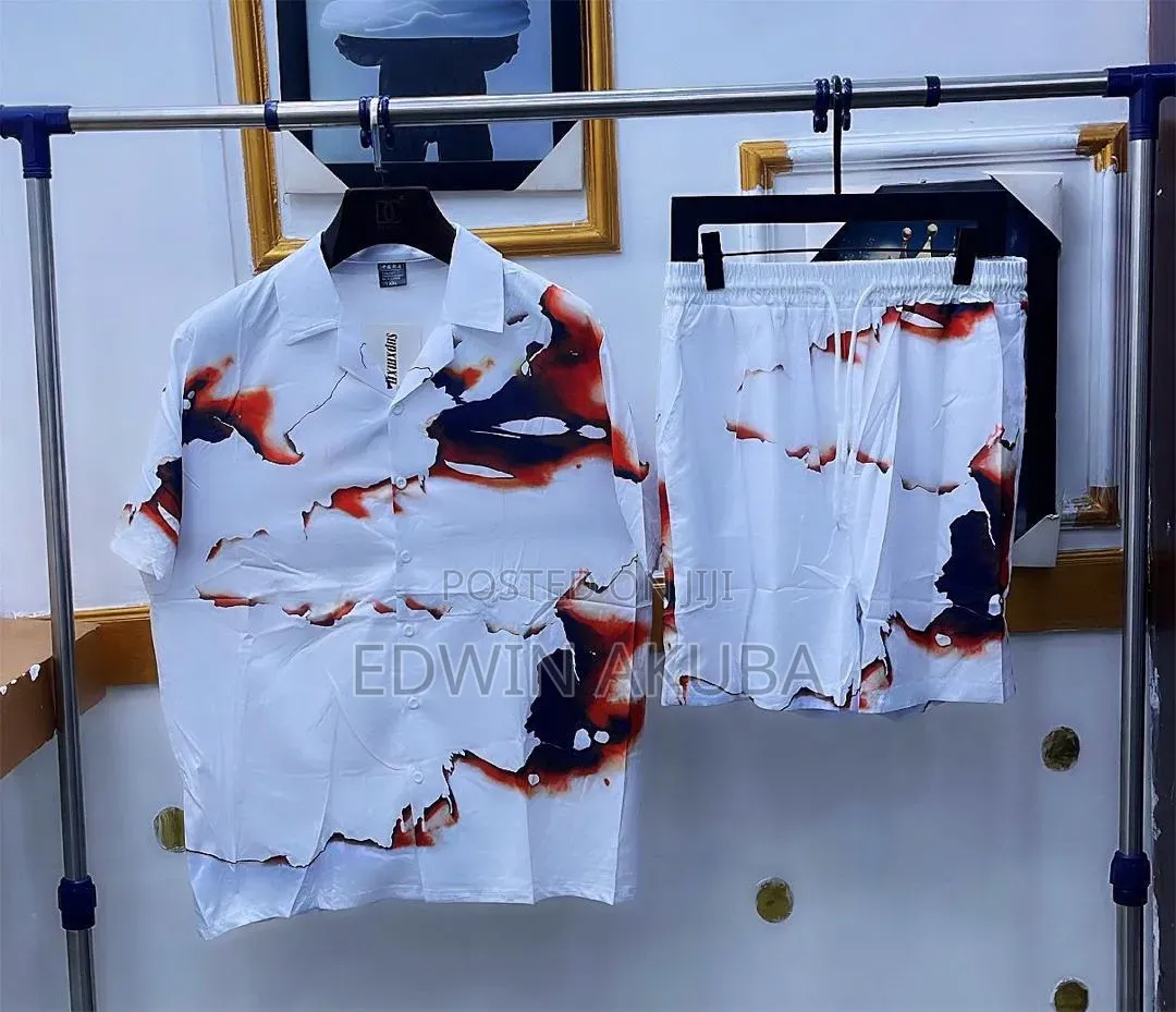 Men's Luxury 2-Piece Short and Shirt Set