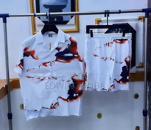 Men's Luxury 2-Piece Short and Shirt Set