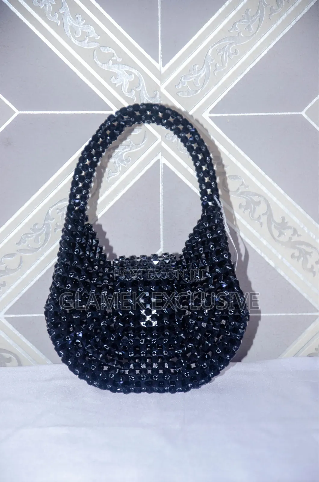 Black Bead Bag