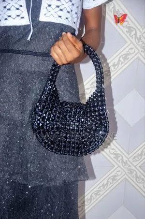 Black Bead Bag