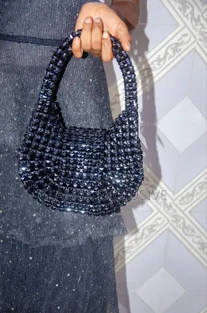 Black Bead Bag
