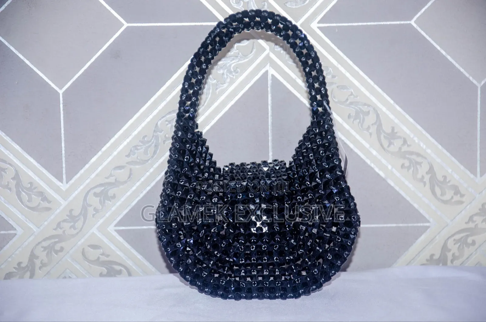 Black Bead Bag