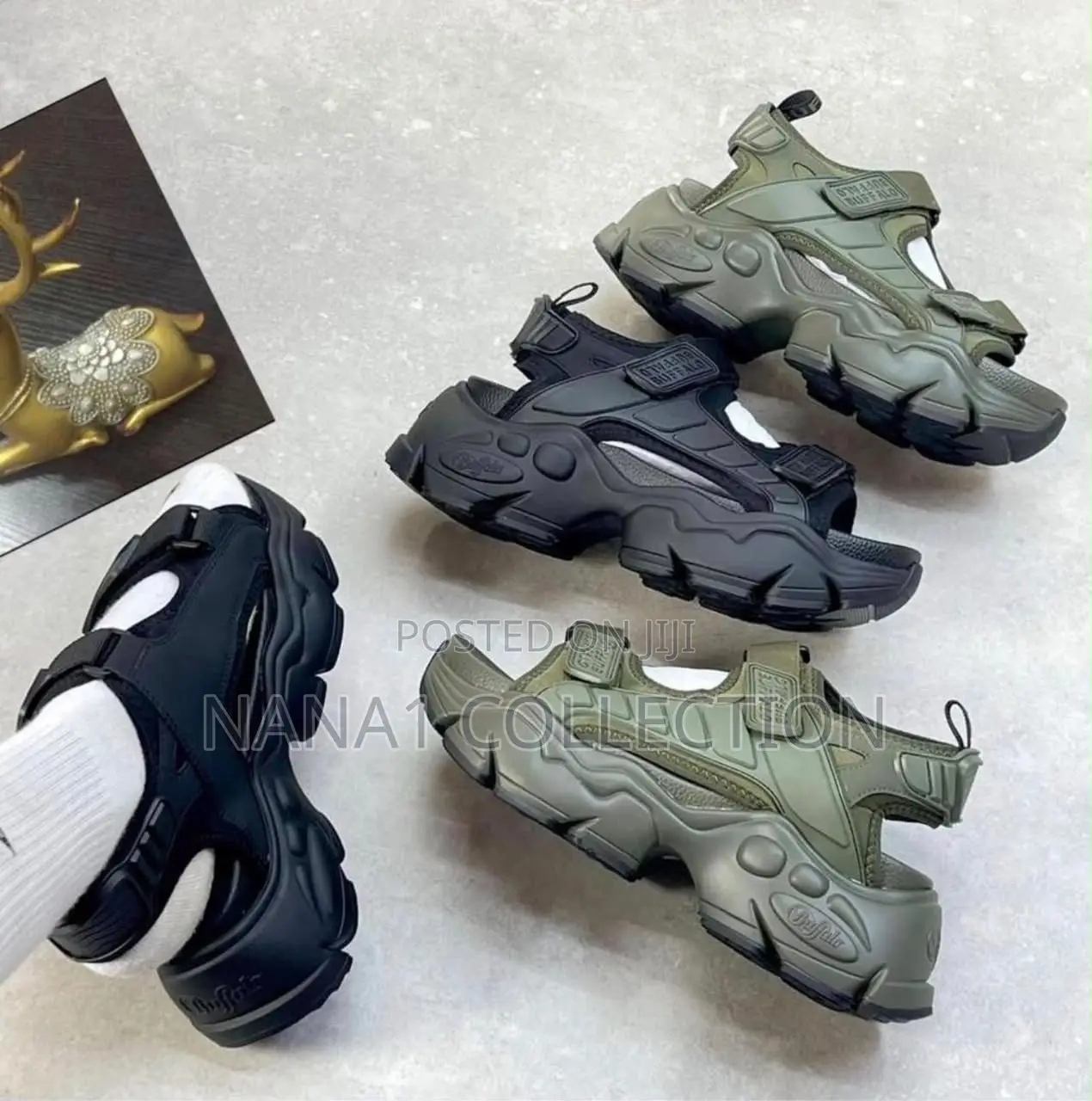 Buffalo Chucky Platform Sole Sandals