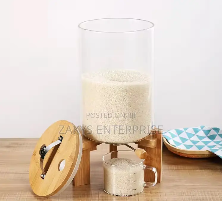 Glass Rice Dispenser 10l