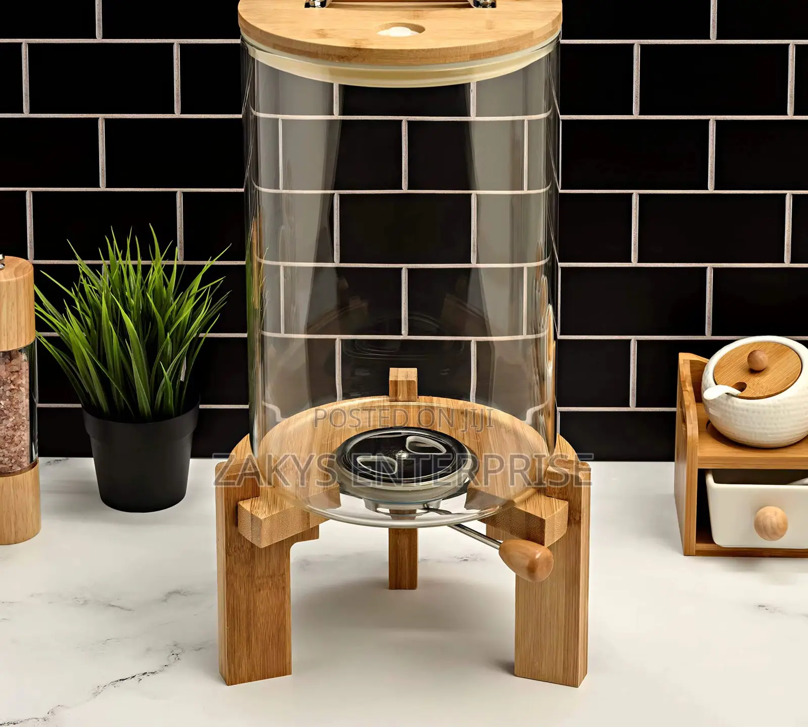 Glass Rice Dispenser 10l