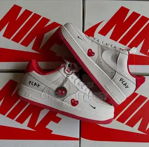 Original Nike Airforce 1 Play Cream/Red