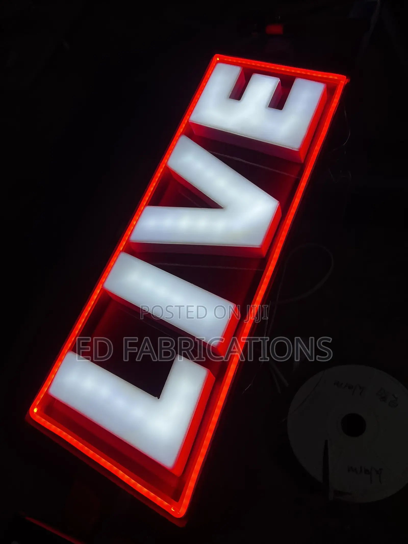 Live Neon Light Sign