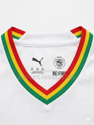 Ghana Jersey 24/25 Home White With World Cup Patches