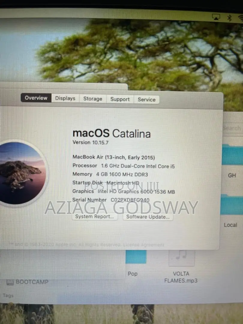 Laptop Apple MacBook 2015 4GB Intel Core i5 SSD 128GB