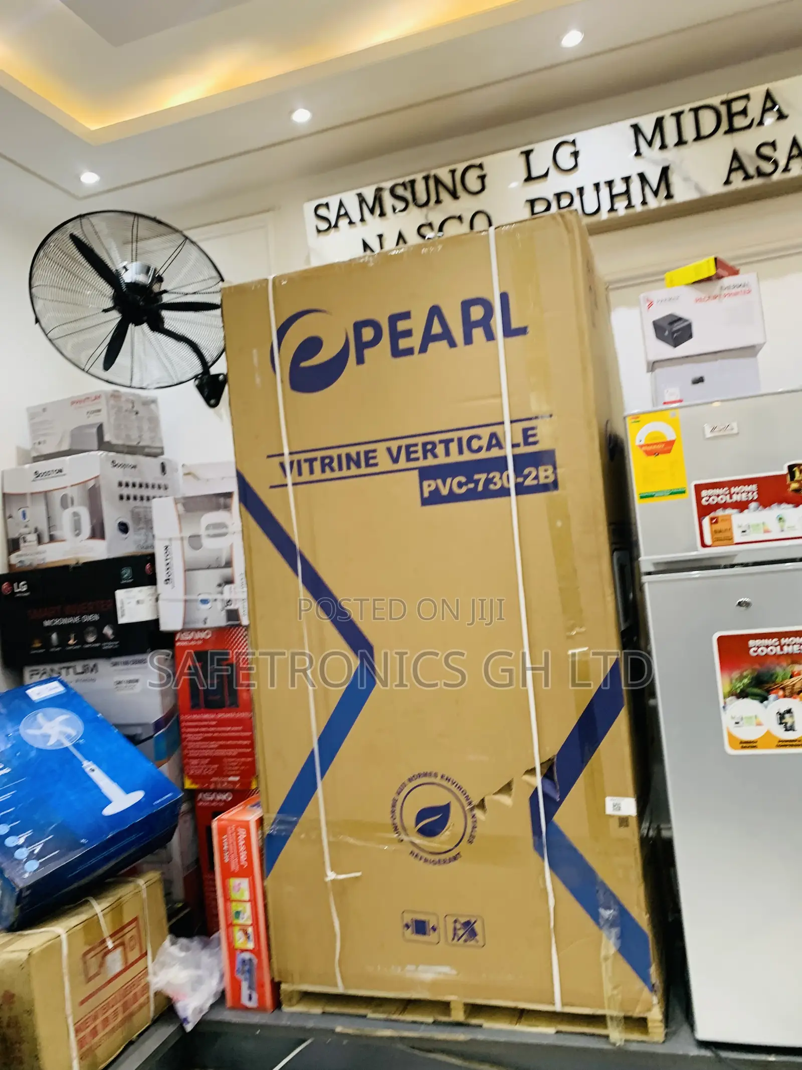 Authentic Pearl 610liters Double Door Display Fridge Cooler PVC-730-2b