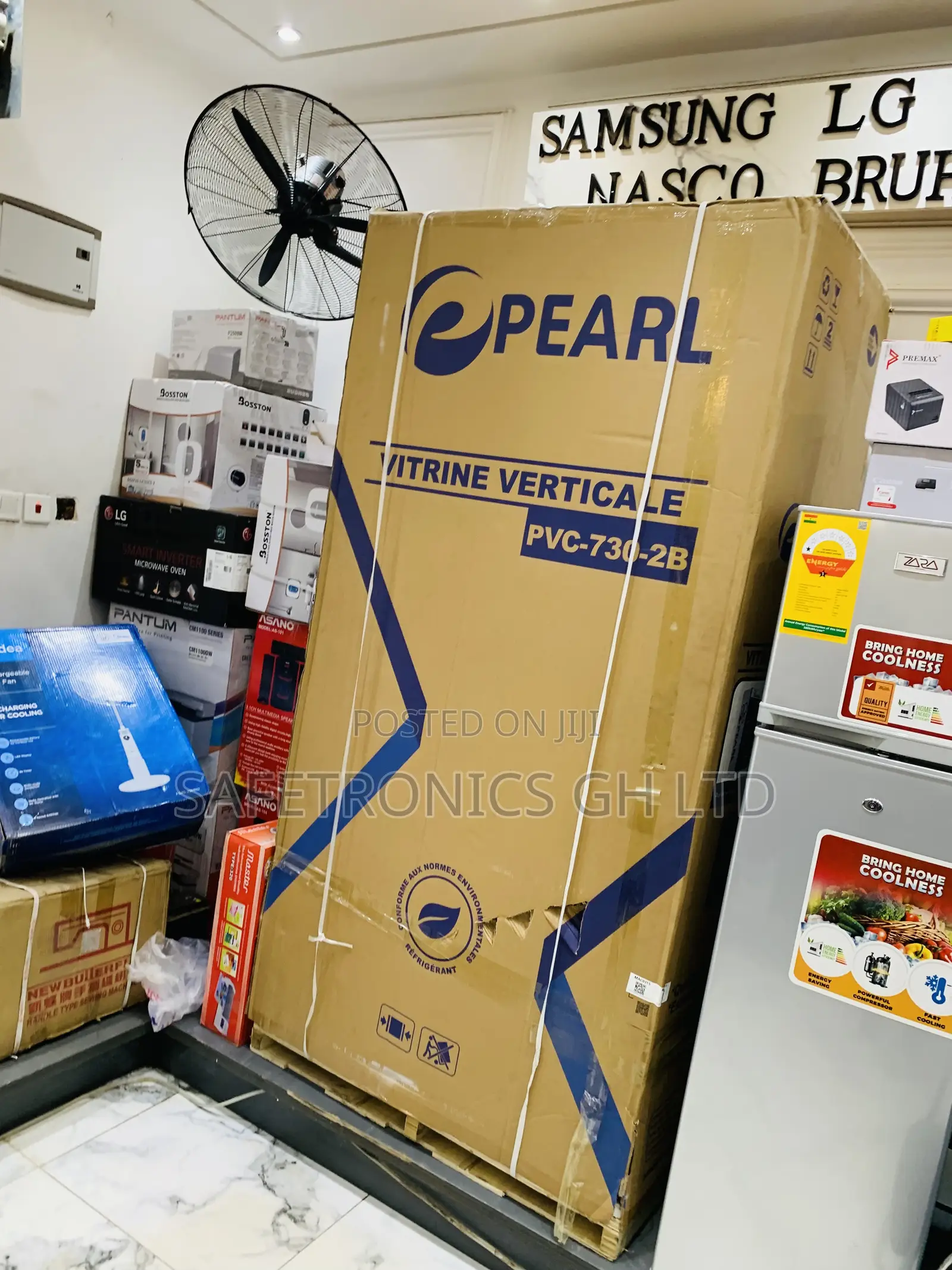 Just Order Pearl 610liter Double Door Display Fridge Cooler PVC-730-2b