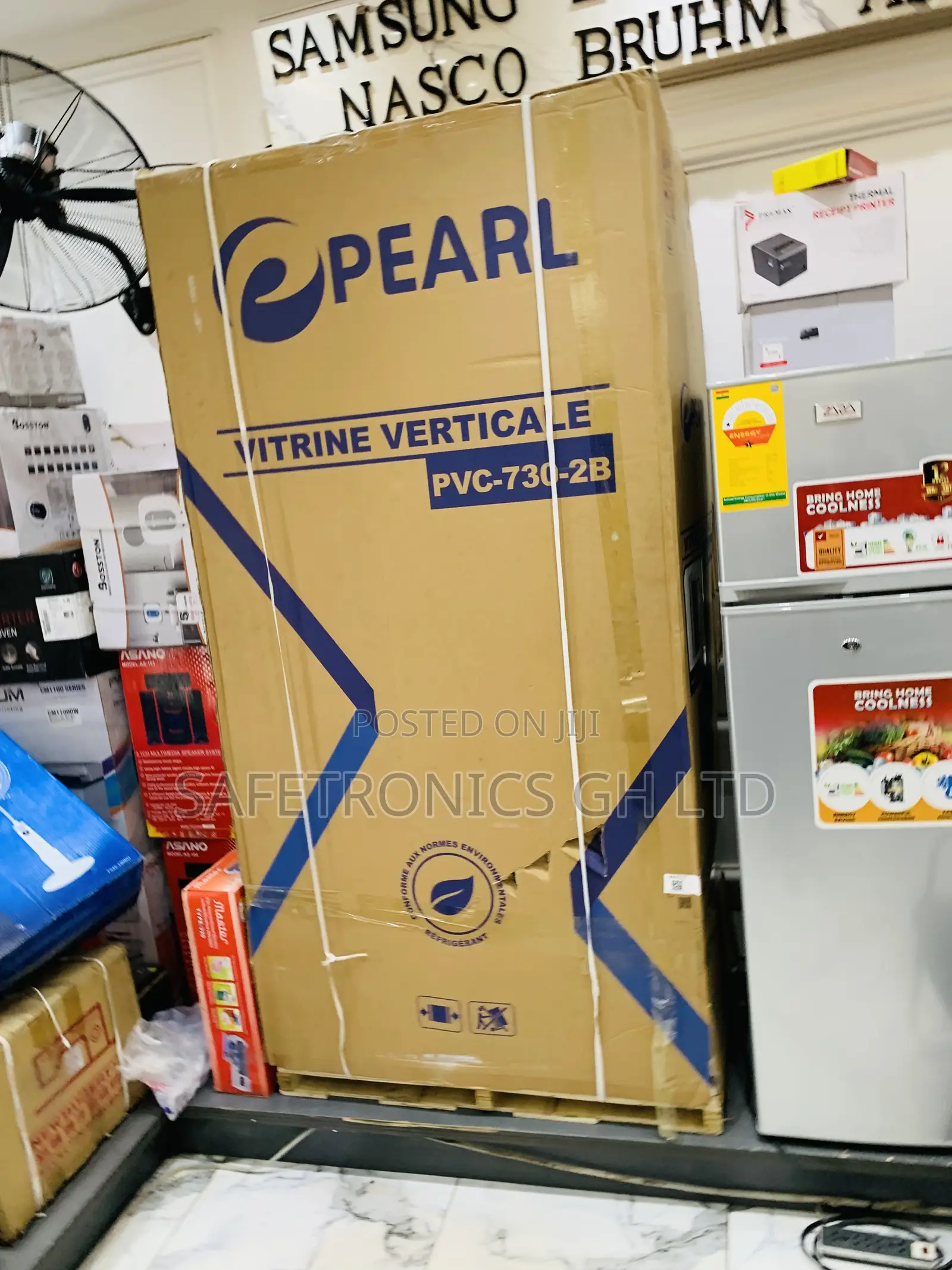 Premium Pearl 610liters Double Door Display Fridge Cooler PVC-730-2b