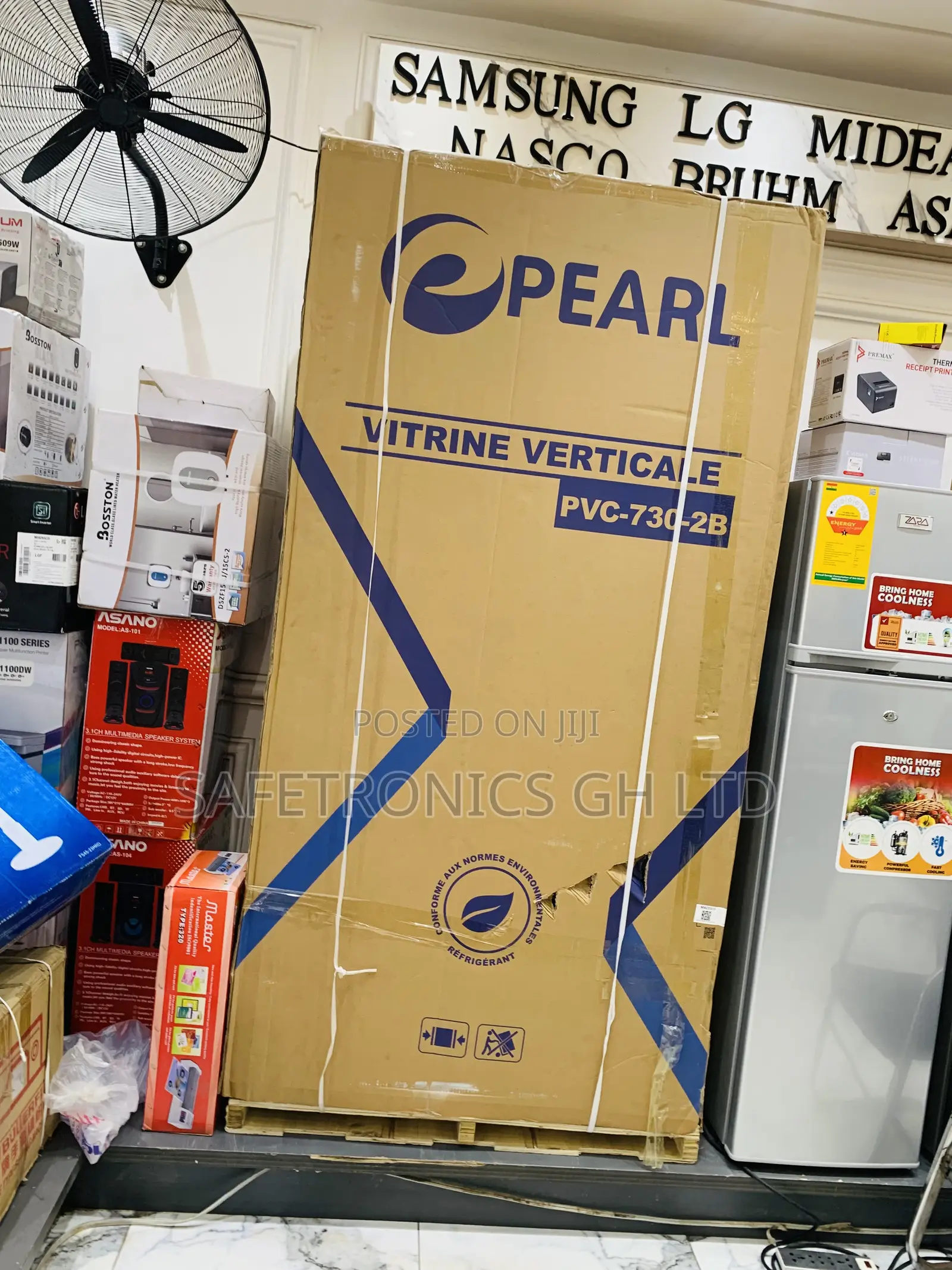 Kindly Buy Pearl 610liter Double Door Display Fridge Cooler PVC-730-2b