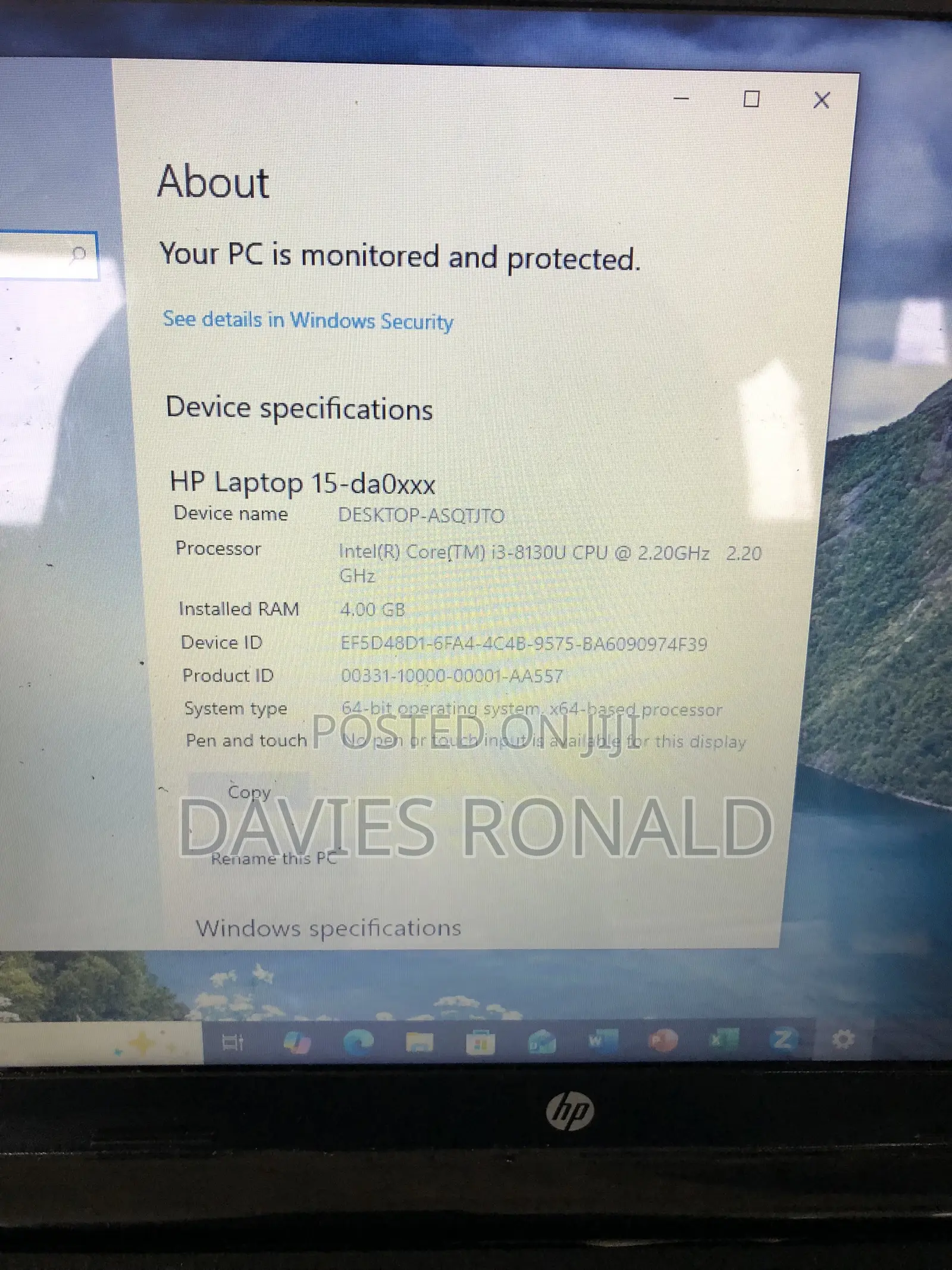 Laptop HP 15 8GB Intel Core i3 HDD+SSD 500GB