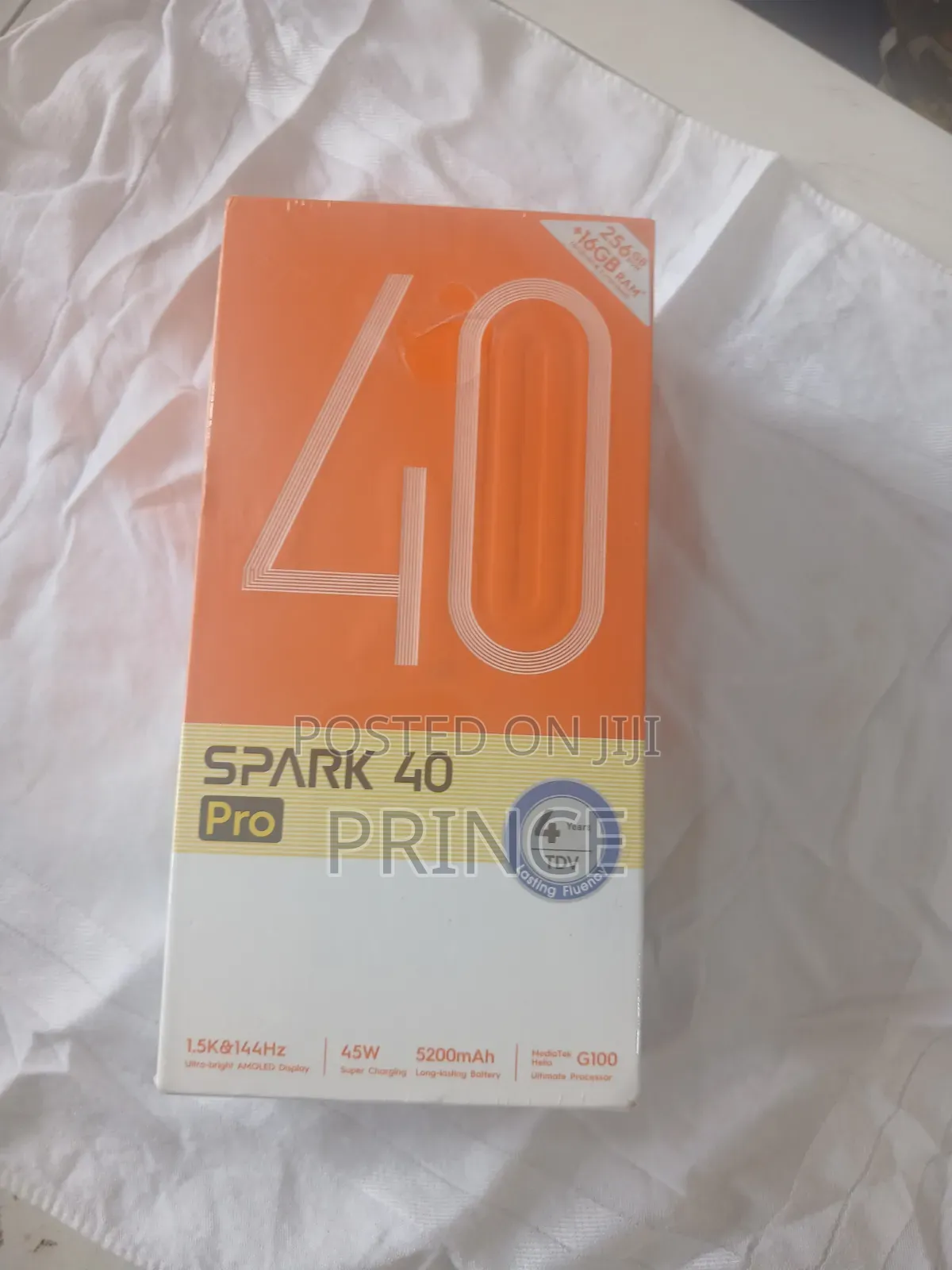 New Tecno Spark 40 Pro 256 GB Black
