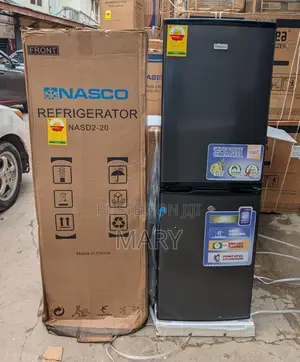 Nasco 142liters Double Door Fridge