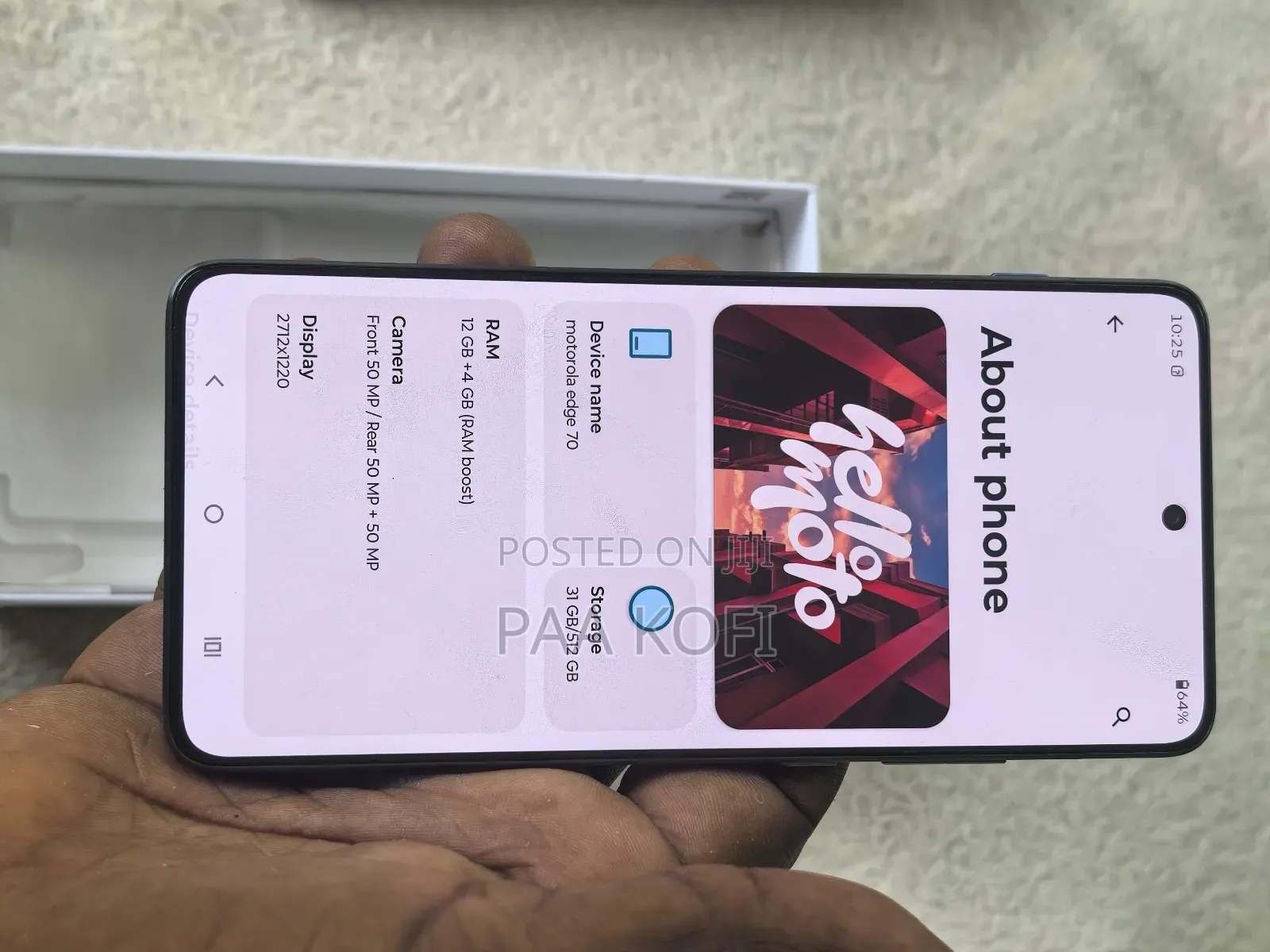 New Motorola Edge 70 5G 512 GB Gray