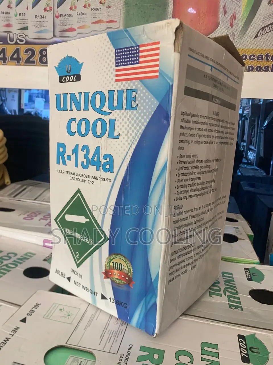Unique Cool R-134a Cylinder Gas for Cars