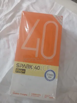 New Tecno Spark 40 Pro+ 256 GB Black