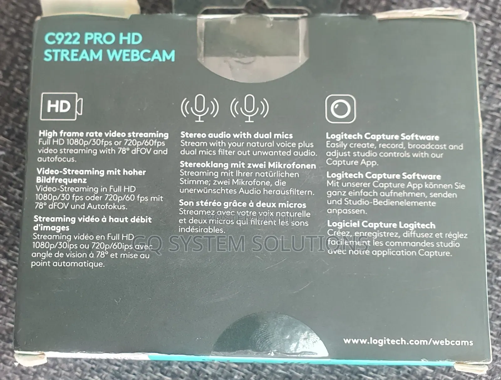 C922 Pro Hd Stream Webcam