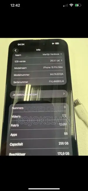 Apple iPhone 15 Pro Max 256 GB Black