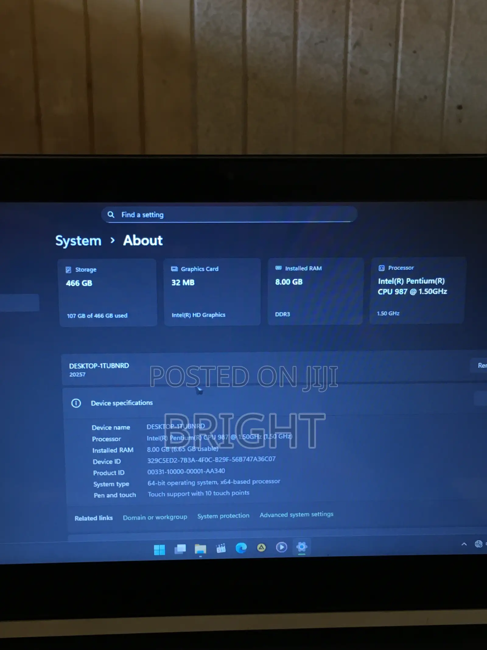 Laptop Lenovo S215 8GB Intel Celeron HDD 500GB