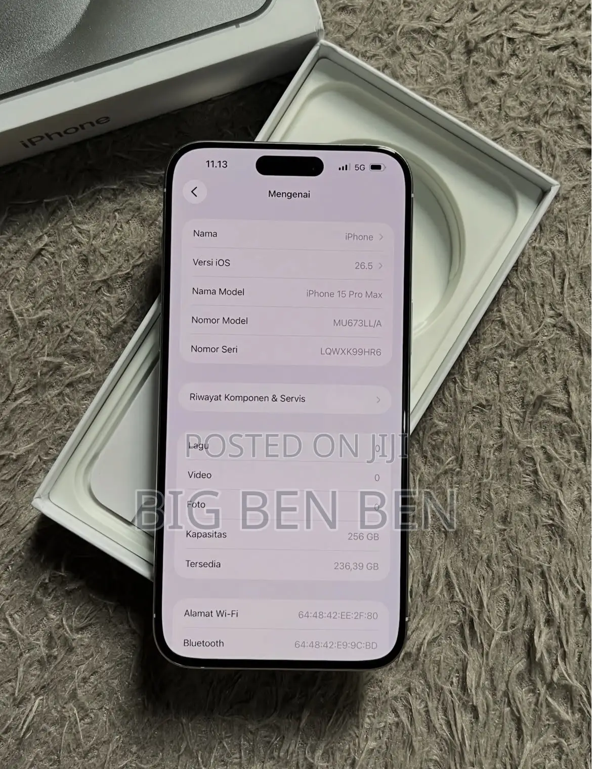 Apple iPhone 15 Pro Max 256 GB Silver
