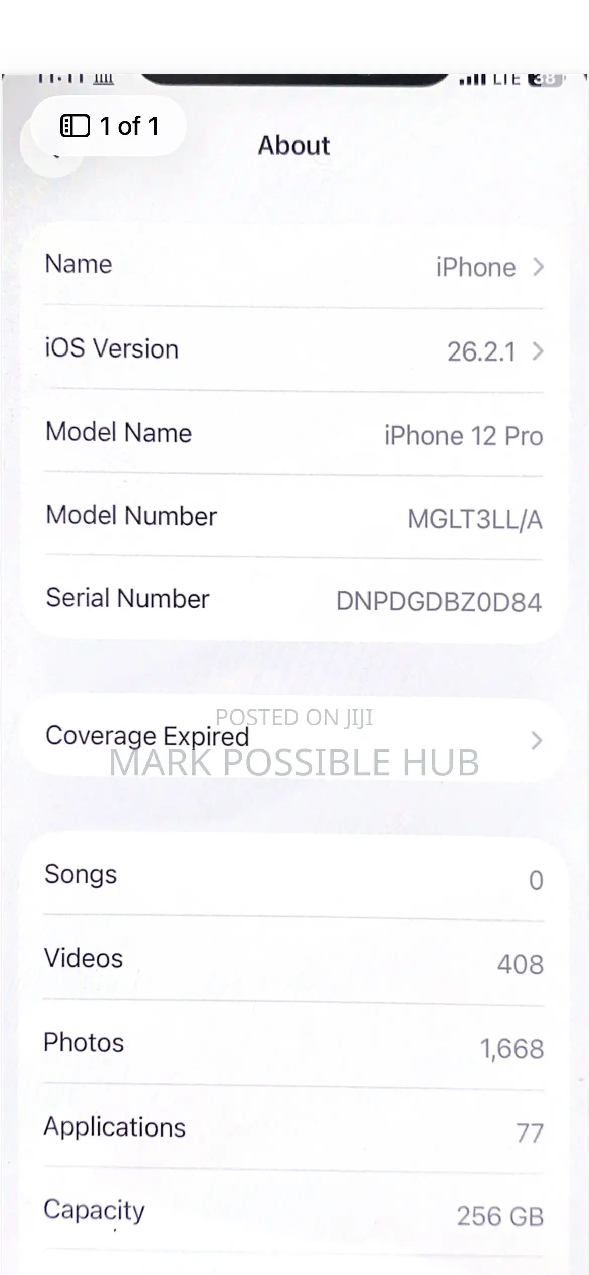 Apple iPhone 12 Pro 256 GB Gray