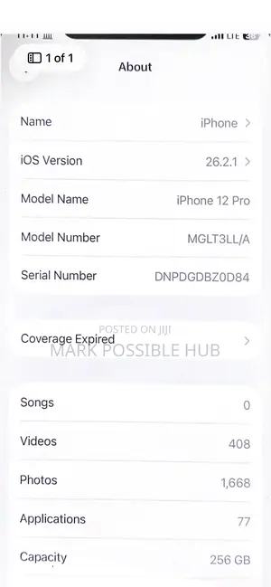 Apple iPhone 12 Pro 256 GB Gray