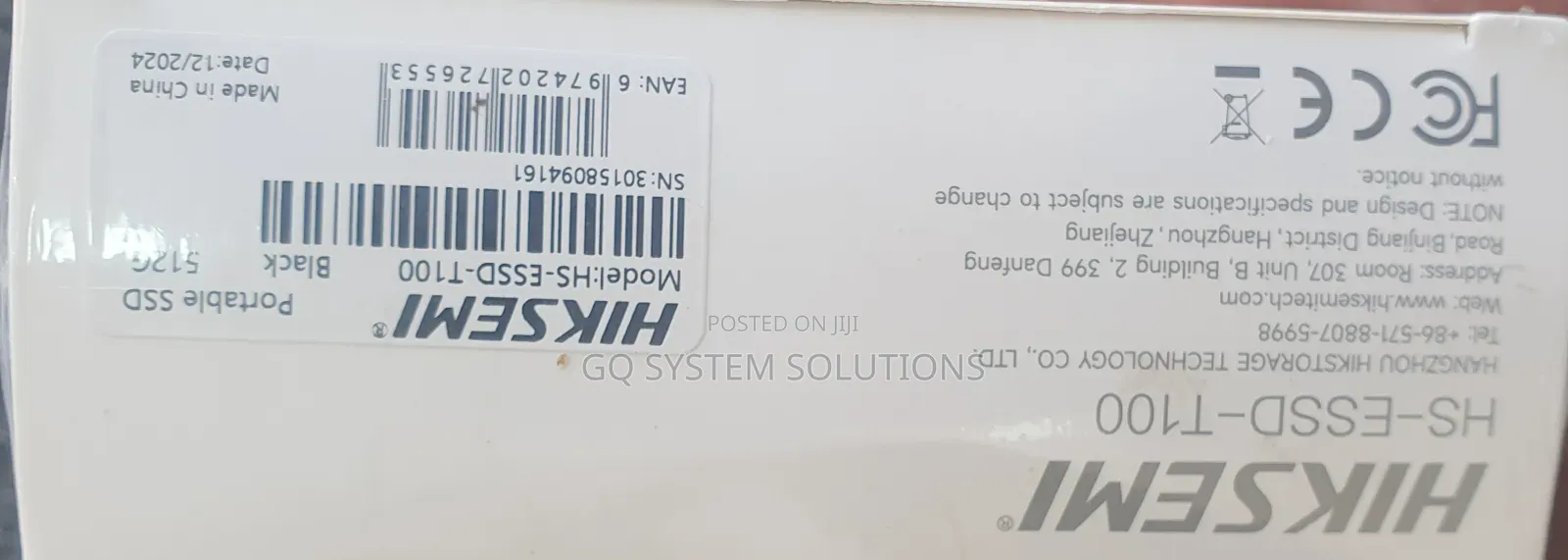 Hiksemi Pocket Portable SSD 512gb