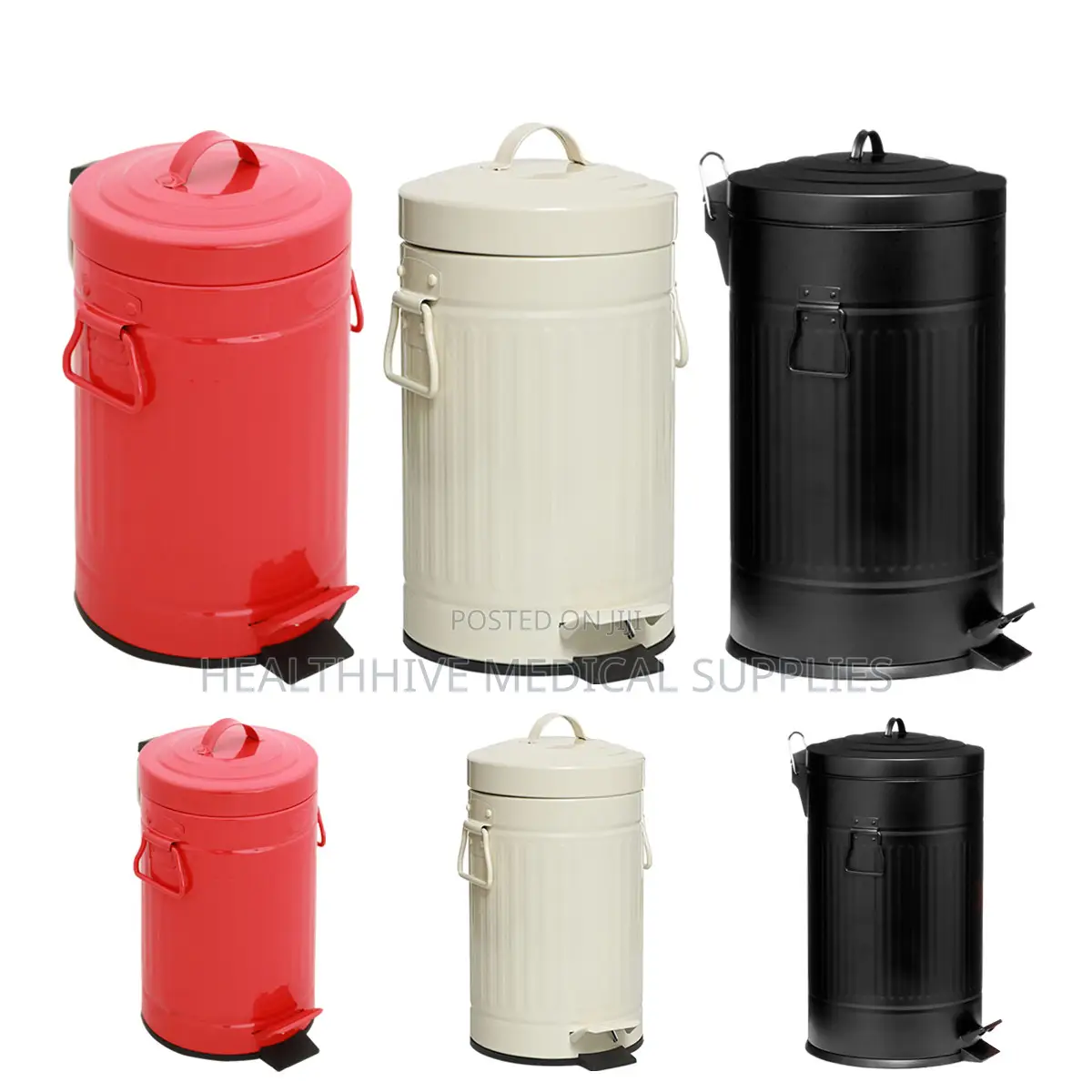 Retro Style Pedal Bin in 12, 20 Litres