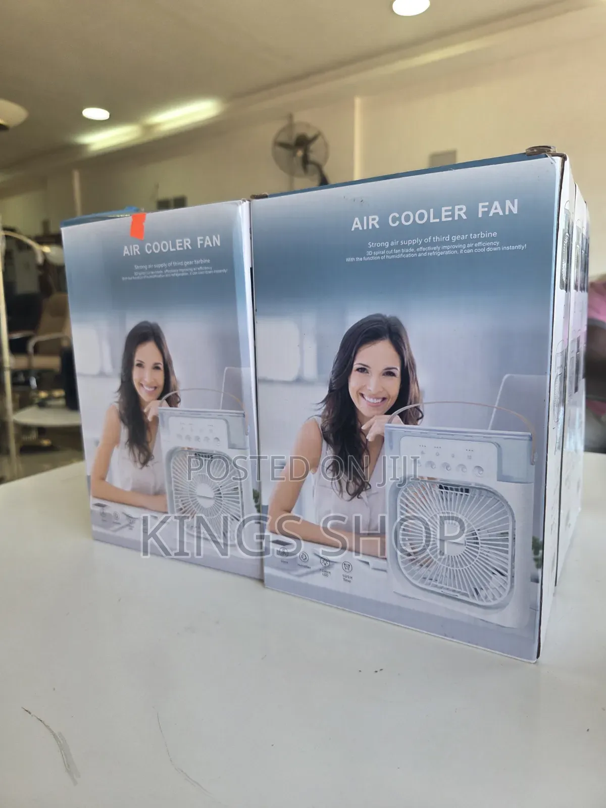 Portable Air Cooler Fan 7 Colors Led